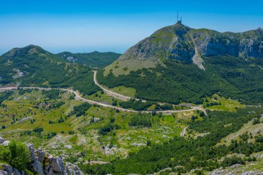 Karadağ 'daki Lovcen Dağı ulusal parkında