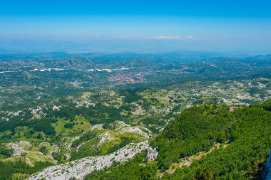 Karadağ 'daki Lovcen Ulusal Parkı' nın manzarası