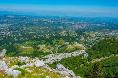 Karadağ 'daki Lovcen Ulusal Parkı' nın manzarası