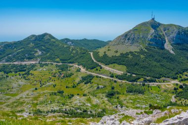 Karadağ 'daki Lovcen Ulusal Parkı' nın manzarası