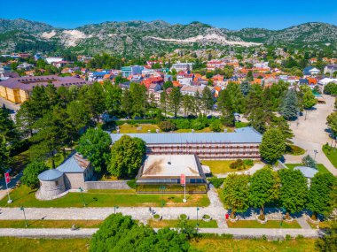 Karadağ 'ın Çetince kentindeki Bilardo Sarayı Panorama manzarası
