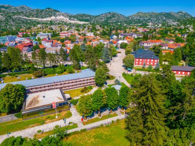 Karadağ 'ın Çetince kentindeki Bilardo Sarayı Panorama manzarası