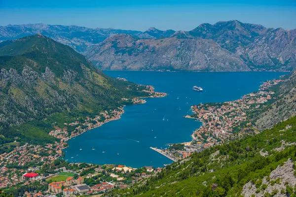 Panorama Bahía Boka Kotorska Montenegro —  Fotos de Stock