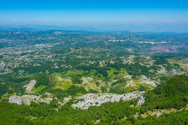 Karadağ 'daki Lovcen Ulusal Parkı' nın manzarası