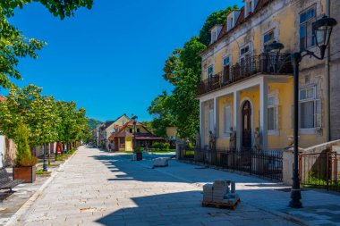 Karadağ 'ın eski Çetince kentinde Cukanoviç' in evi