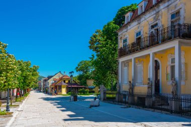 Karadağ 'ın eski Çetince kentinde Cukanoviç' in evi