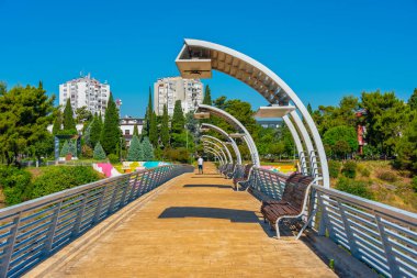 Karadağ 'ın Podgorica kentindeki Moskova köprüsü