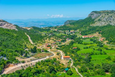 Karadağ 'ın Medun köyünün Panorama manzarası
