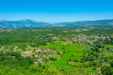 Karadağ 'ın Medun köyünün Panorama manzarası