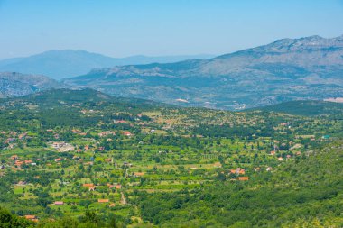 Karadağ 'ın Medun köyünün Panorama manzarası