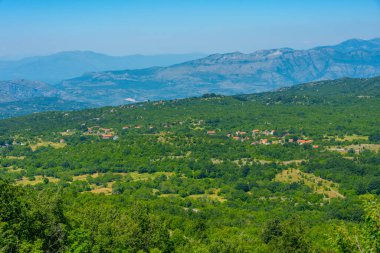 Karadağ 'ın Medun köyünün Panorama manzarası
