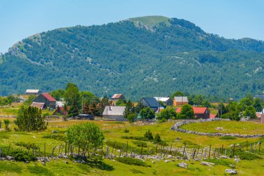 Karadağ 'ın Korita köyünün Panoraması