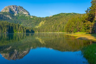 Crno Jezero namı diğer Kara Göl Karadağ 'daki Durmitor Milli Parkı' nda