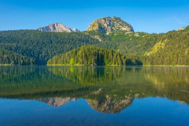 Crno Jezero namı diğer Kara Göl Karadağ 'daki Durmitor Milli Parkı' nda