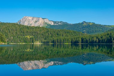 Crno Jezero namı diğer Kara Göl Karadağ 'daki Durmitor Milli Parkı' nda