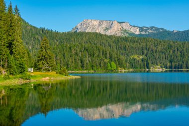 Crno Jezero namı diğer Kara Göl Karadağ 'daki Durmitor Milli Parkı' nda