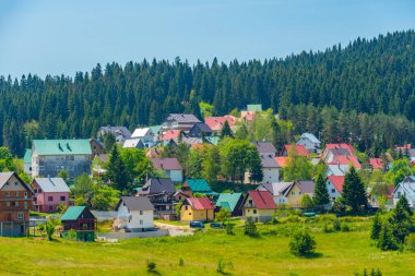 Karadağ 'ın Durmitor milli parkındaki Zabljak köyü