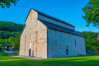 Karadağ 'daki piva manastırı manzarası