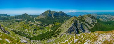 Karadağ 'daki Lovcen Ulusal Parkı' nın manzarası