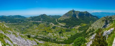 Karadağ 'daki Lovcen Ulusal Parkı' nın manzarası