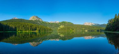 Crno Jezero namı diğer Kara Göl Karadağ 'daki Durmitor Milli Parkı' nda