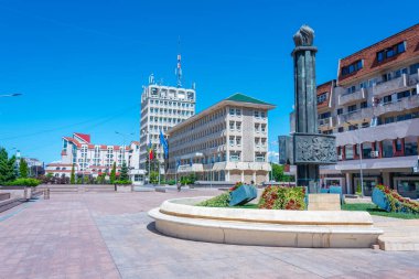 Romanya 'nın Targoviste kentinin merkezinde anma töreni