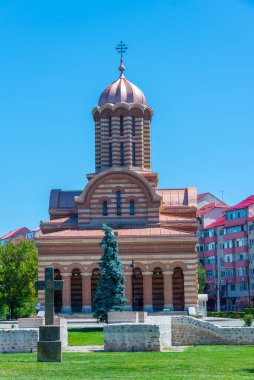 Romanya 'nın Targoviste kentindeki İsa Büyükşehir Katedrali' nin Yükselişi