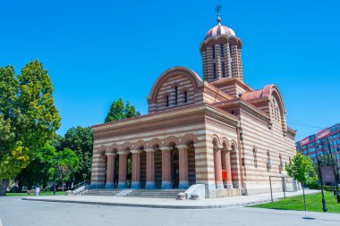 Ascension of Christ Metropolitan Cathedral in Romanian town Targoviste clipart