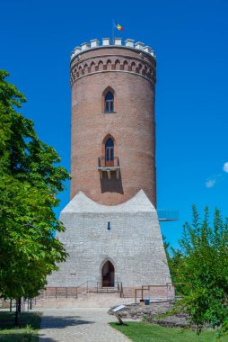 Romanya 'daki Targoviste kraliyet mahkemesinde Chindia Kulesi