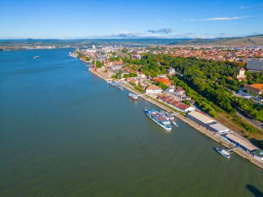 Romanya 'da Drobeta-Turnu Severin' in Panorama görüşü