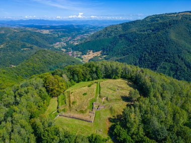 Dacian Fortress Blidaru in Orastie mountains in Romania clipart