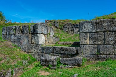 Dacian Fortress Blidaru in Orastie mountains in Romania clipart