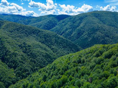 Romanya 'daki Orastie dağlarında güneşli bir gün