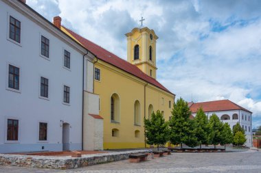Romanya 'daki Oradea kalesinin avlusu
