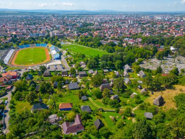 Romanya 'daki Baia Mare Köy Müzesi Panorama manzarası