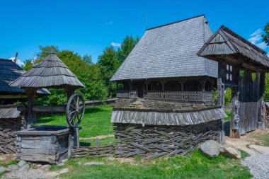 Romanya 'nın Sighetu Marmatiei kentindeki Maramures Köy Müzesi