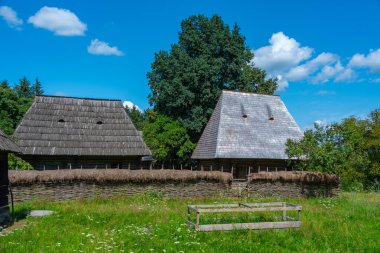 Romanya 'nın Sighetu Marmatiei kentindeki Maramures Köy Müzesi
