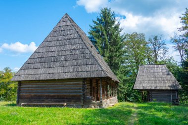 Romanya 'nın Sighetu Marmatiei kentindeki Maramures Köy Müzesi