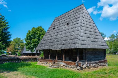 Romanya 'nın Sighetu Marmatiei kentindeki Maramures Köy Müzesi
