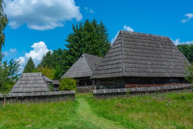 Romanya 'nın Sighetu Marmatiei kentindeki Maramures Köy Müzesi