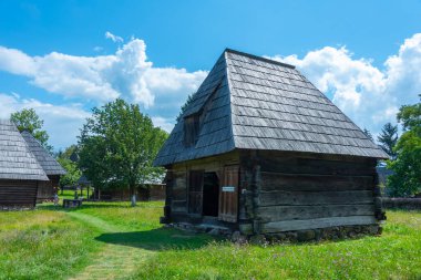Romanya 'nın Sighetu Marmatiei kentindeki Maramures Köy Müzesi
