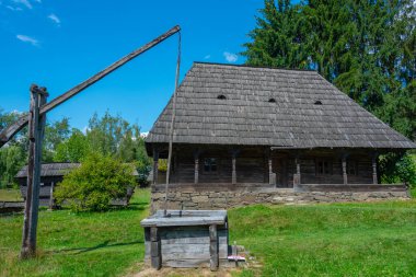Romanya 'nın Sighetu Marmatiei kentindeki Maramures Köy Müzesi