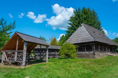 Romanya 'nın Sighetu Marmatiei kentindeki Maramures Köy Müzesi