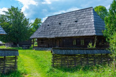 Romanya 'nın Sighetu Marmatiei kentindeki Maramures Köy Müzesi