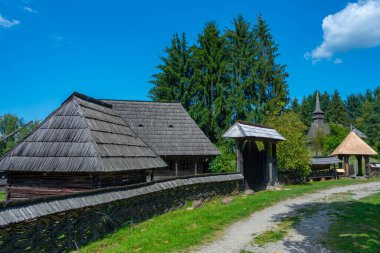 Romanya 'nın Sighetu Marmatiei kentindeki Maramures Köy Müzesi