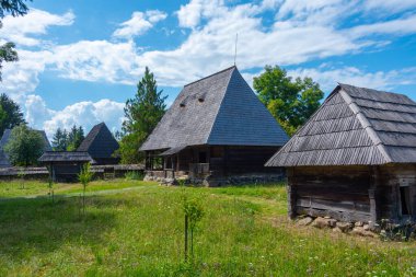 Romanya 'nın Sighetu Marmatiei kentindeki Maramures Köy Müzesi