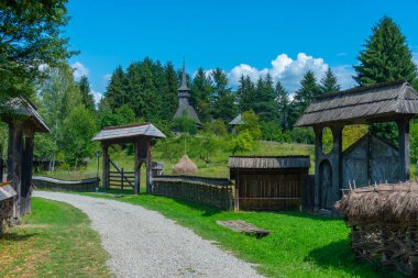 Romanya 'nın Sighetu Marmatiei kentindeki Maramures Köy Müzesi
