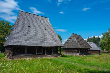 Romanya 'nın Sighetu Marmatiei kentindeki Maramures Köy Müzesi