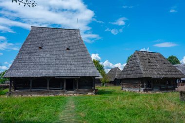 Romanya 'nın Sighetu Marmatiei kentindeki Maramures Köy Müzesi