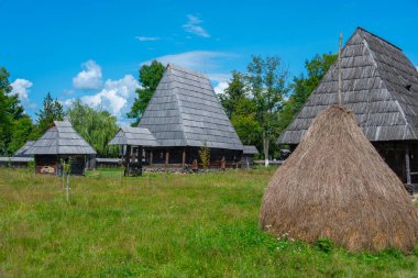 Romanya 'nın Sighetu Marmatiei kentindeki Maramures Köy Müzesi